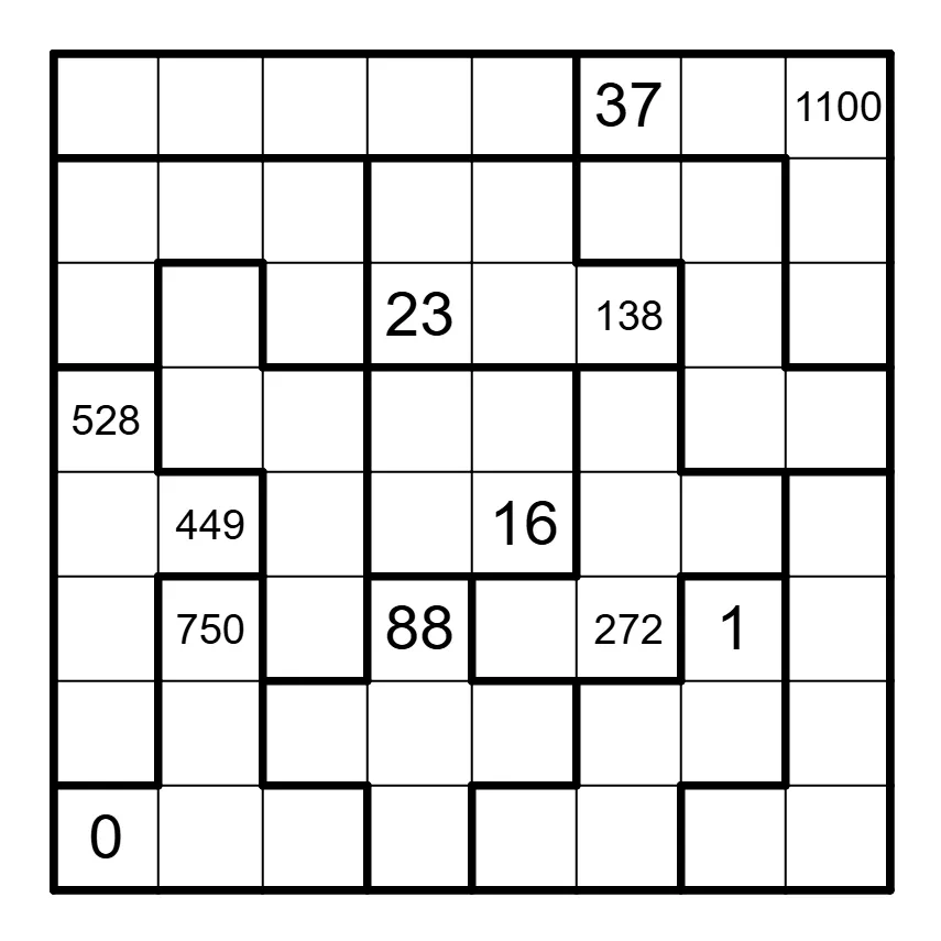 The July 2026 Knight Moves 7 puzzle board